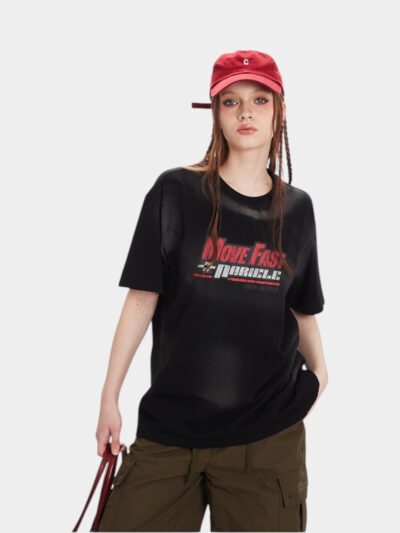 Women's Text print Short sleeves T-Shirt