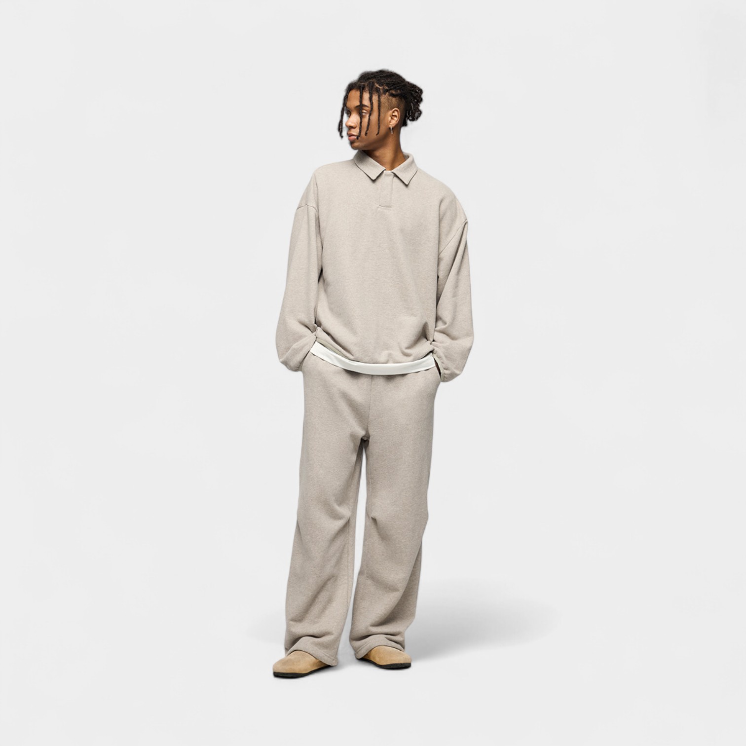 Men's Relaxed Fit/Loose Fit Joggers - Image 2