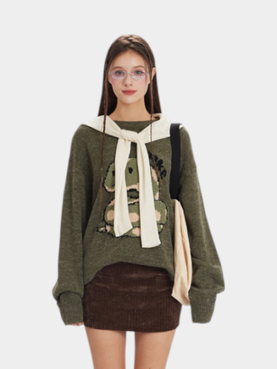 Women's Animal print Long sleeves Sweatshirt