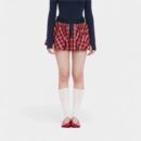 Women's Checked pattern Pleated Skirt