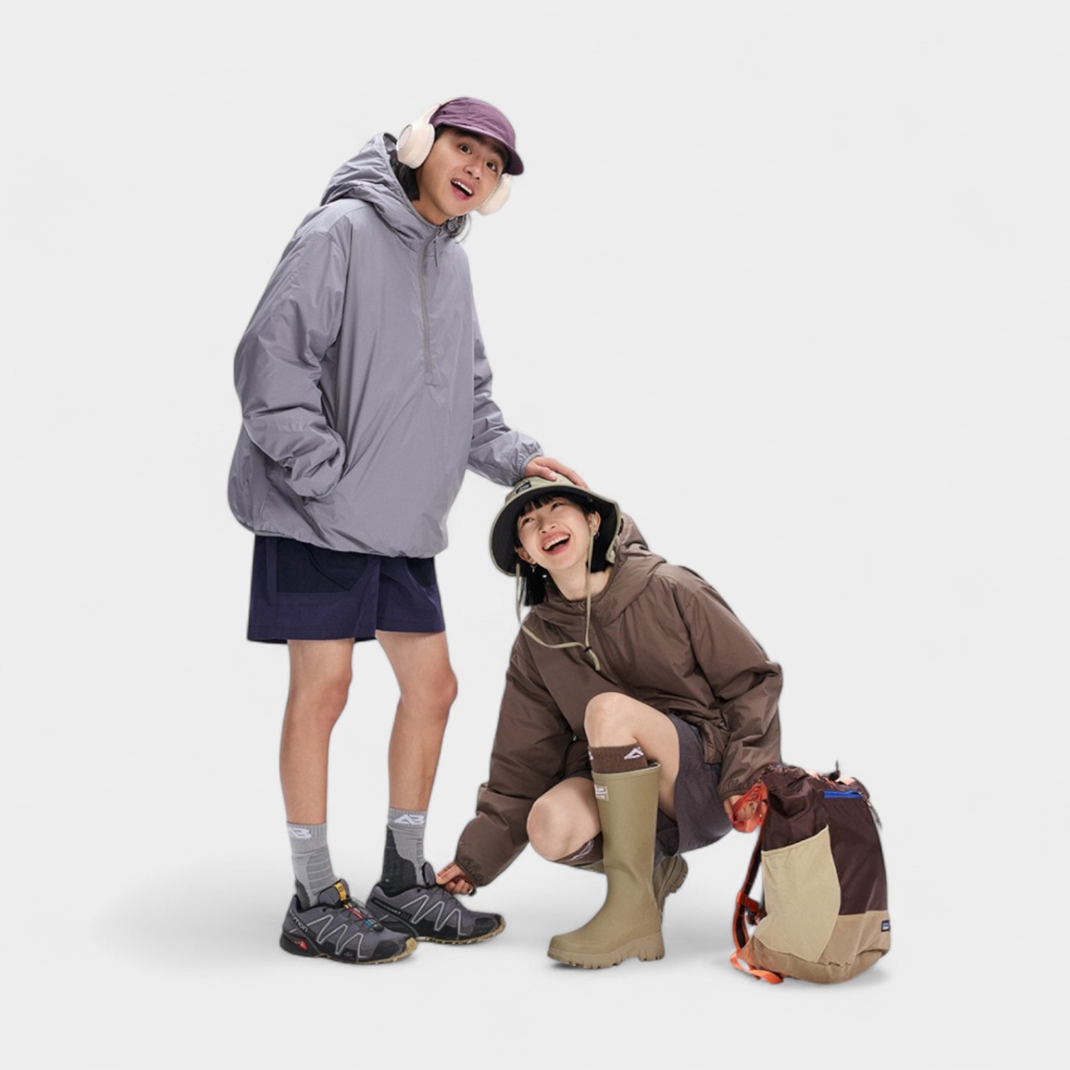 Unisex Relaxed Fit/Loose Fit Long sleeves Rain Jacket - Image 2