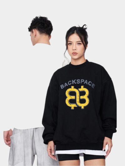 Unisex Text print Long sleeves Sweatshirt