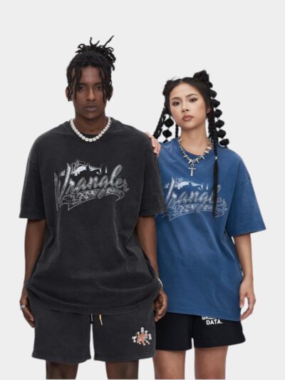 Unisex Text print Short sleeves T-Shirt