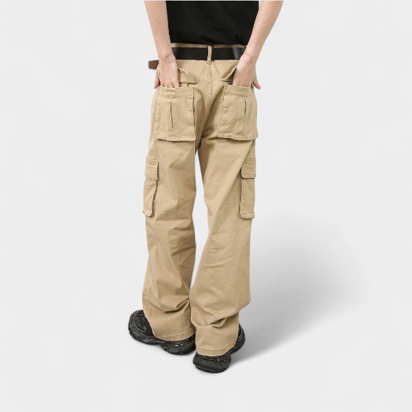 Men's Relaxed Fit/Loose Fit Cargo Pants - Image 4
