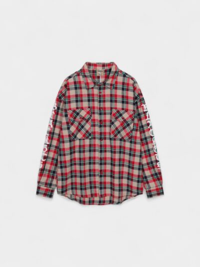 OREETA丨American retro plaid shirt men's and women's oversize loose casual shirt jacket