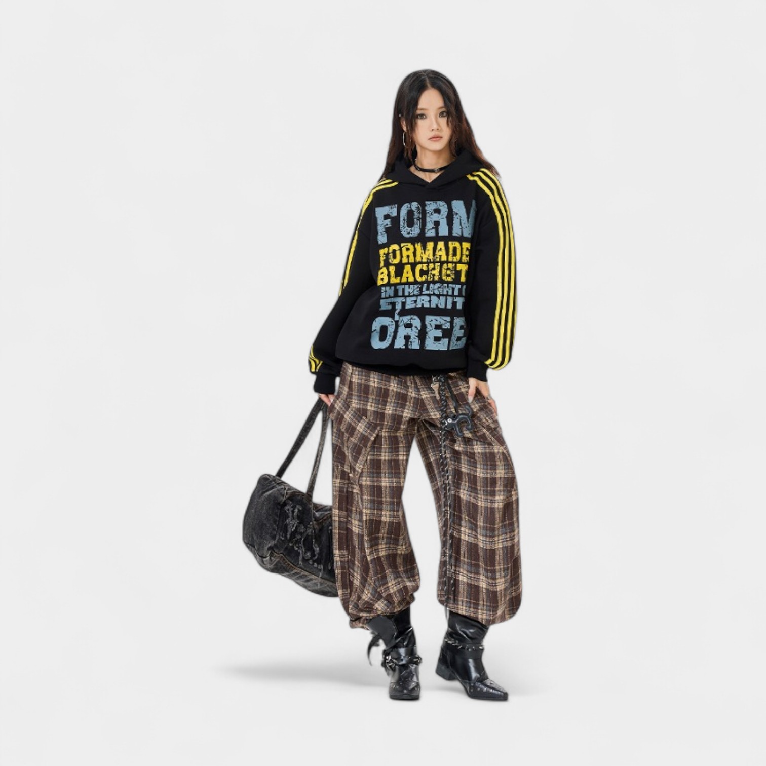 Women's Text print Long sleeves Hoodie - Image 4