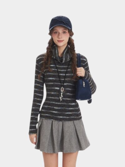 Women's Striped pattern Long sleeves T-Shirt