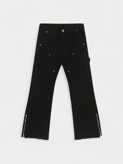 Nirben Denim | American Zipper Split Jeans Men's Vibe Retro Fashion Casual Pants
