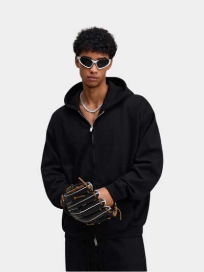 Unisex Oversized Long sleeves Zip up Jacket