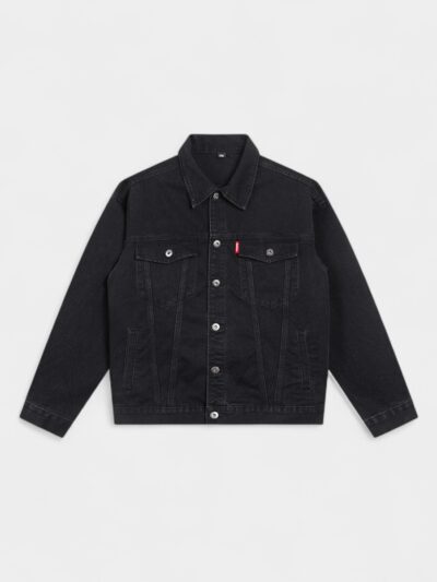 Laikemian Men's Spring and Autumn New Black Denim Jacket American Retro Men's High-End Casual Denim Jacket