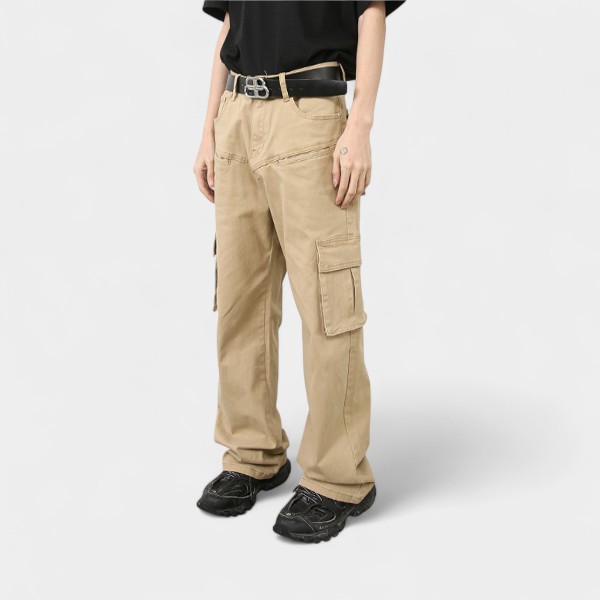 Men's Relaxed Fit/Loose Fit Cargo Pants - Image 3