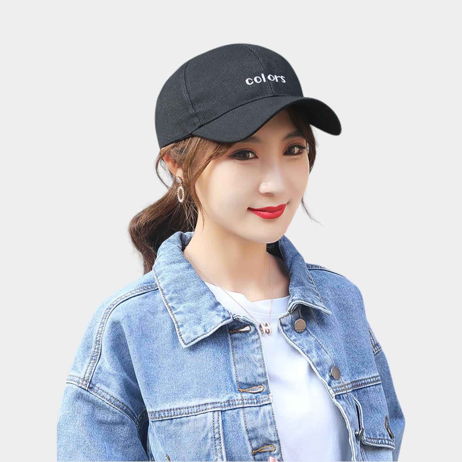 Women's Text print Cap - Image 4