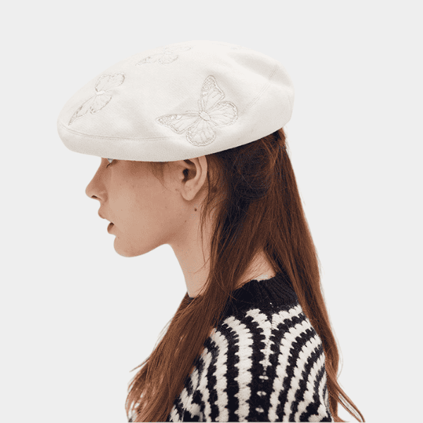 Women's Floral print Beret - Image 6