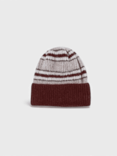 Women's Striped pattern Beanie