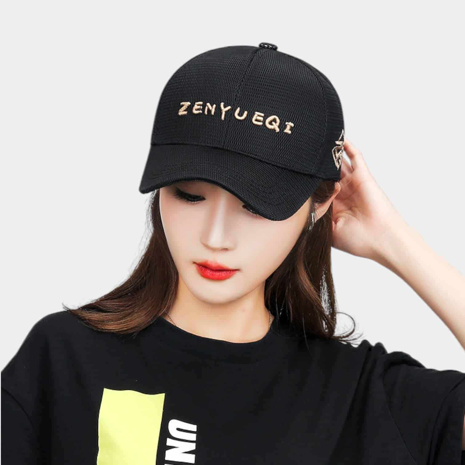 Women's Text print Cap - Image 3