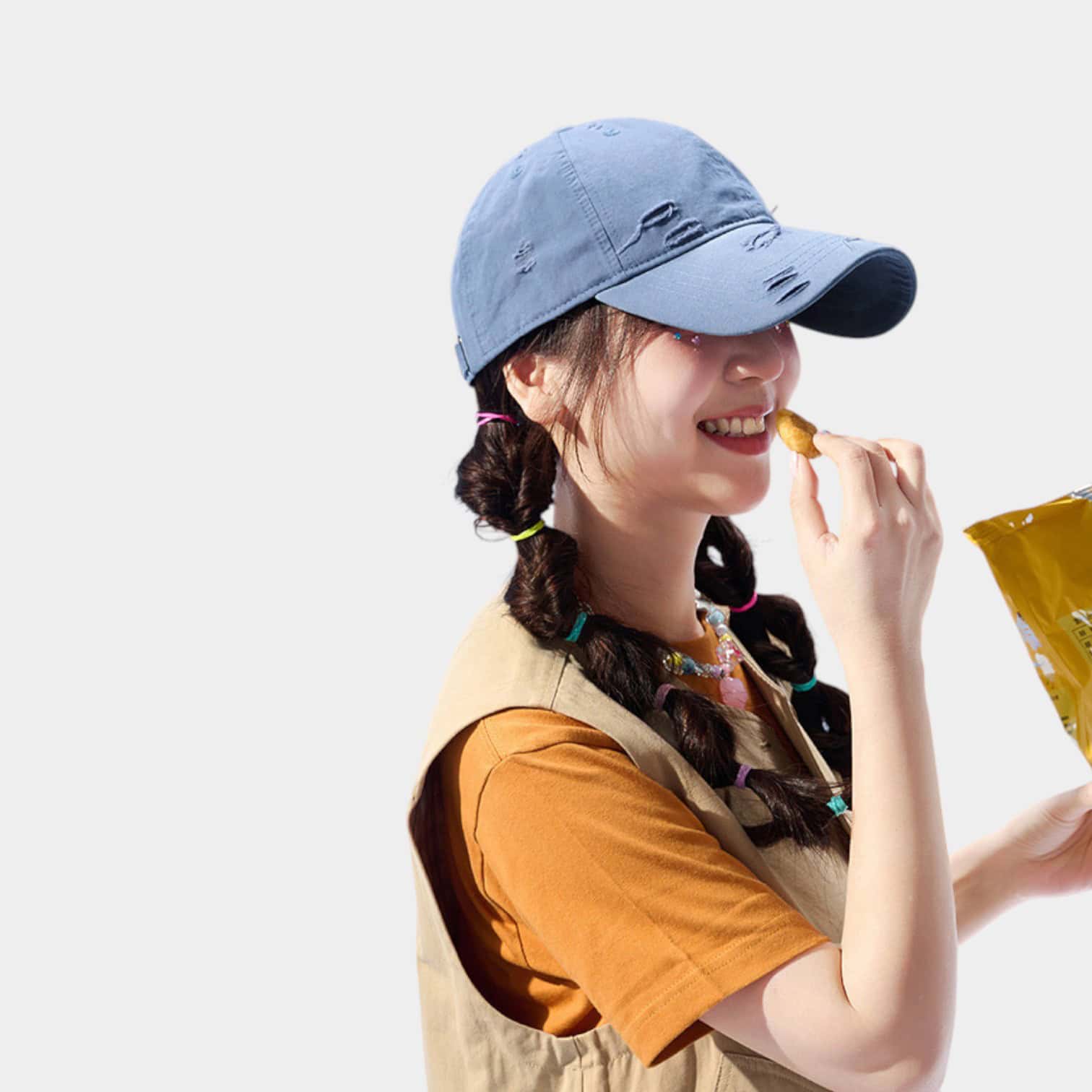 Women's Text print Cap - Image 3