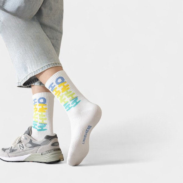 Men's Text print Sock - Image 2