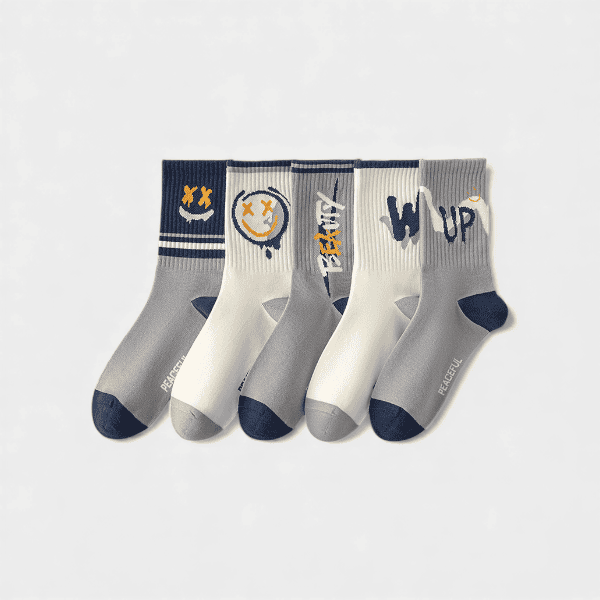 Men's Text print Sock - Image 2