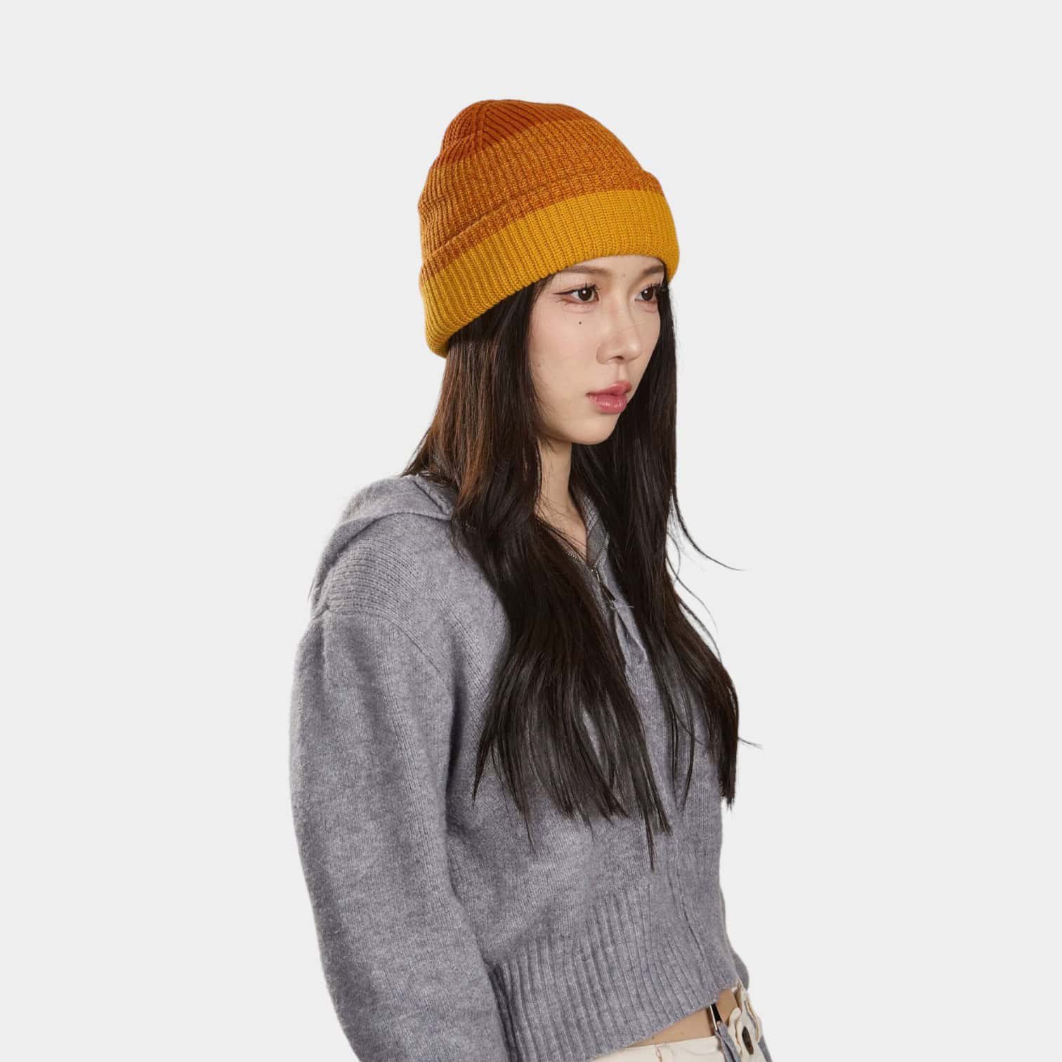 Women's Colour gradient pattern Beanie - Image 5