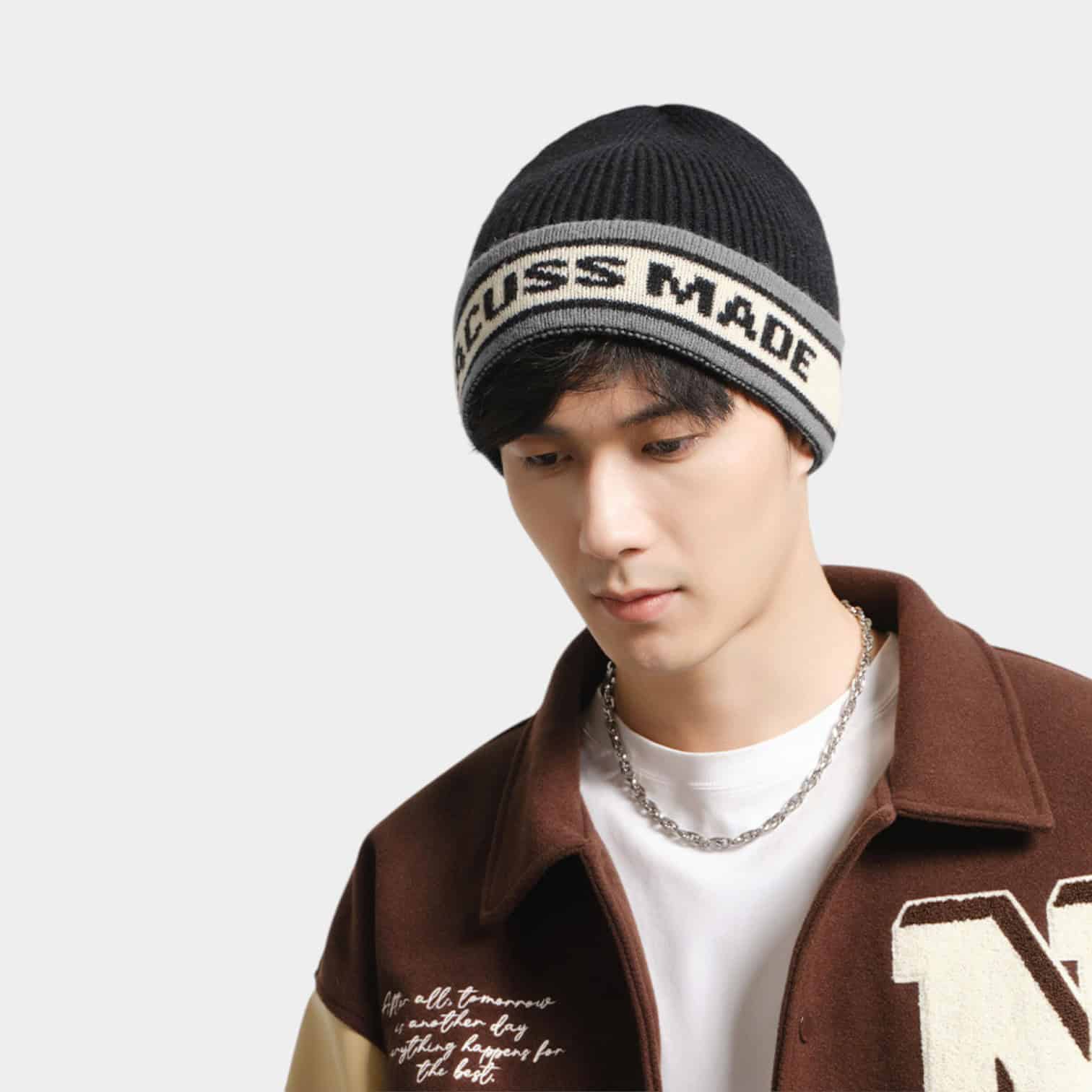 Men's Text print Beanie - Image 2