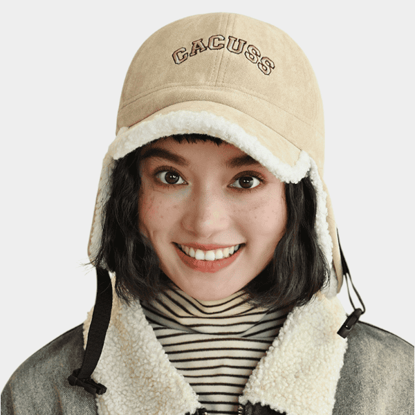 Women's Text print Trapper Hat - Image 4