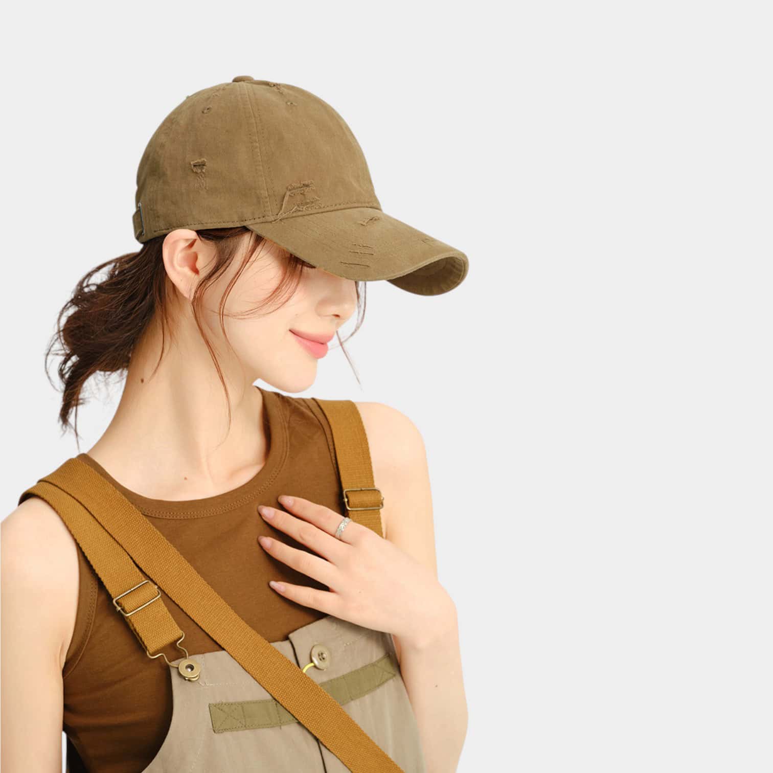 Women's Text print Cap - Image 5