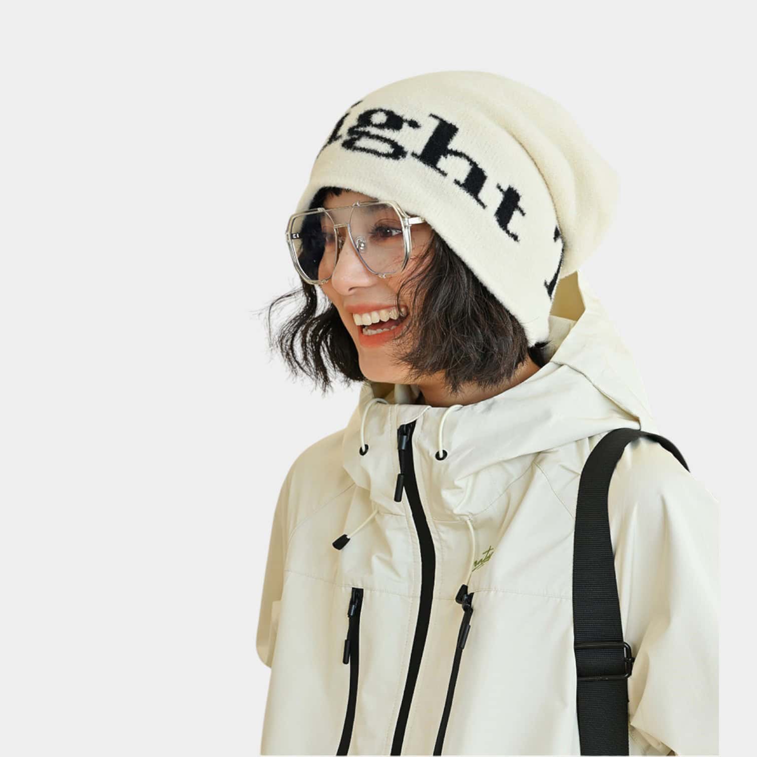 Women's Text print Beanie - Image 3