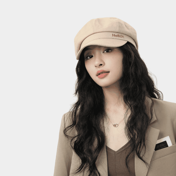 Women's Text print Beret - Image 5