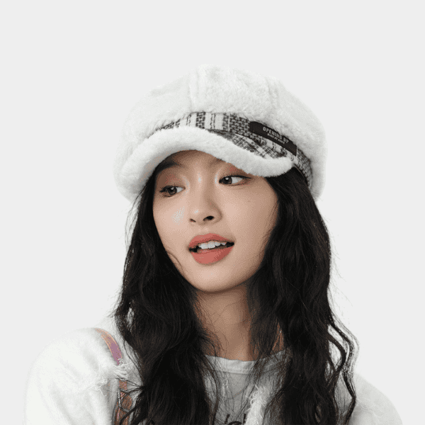 Women's Text print Beret - Image 3