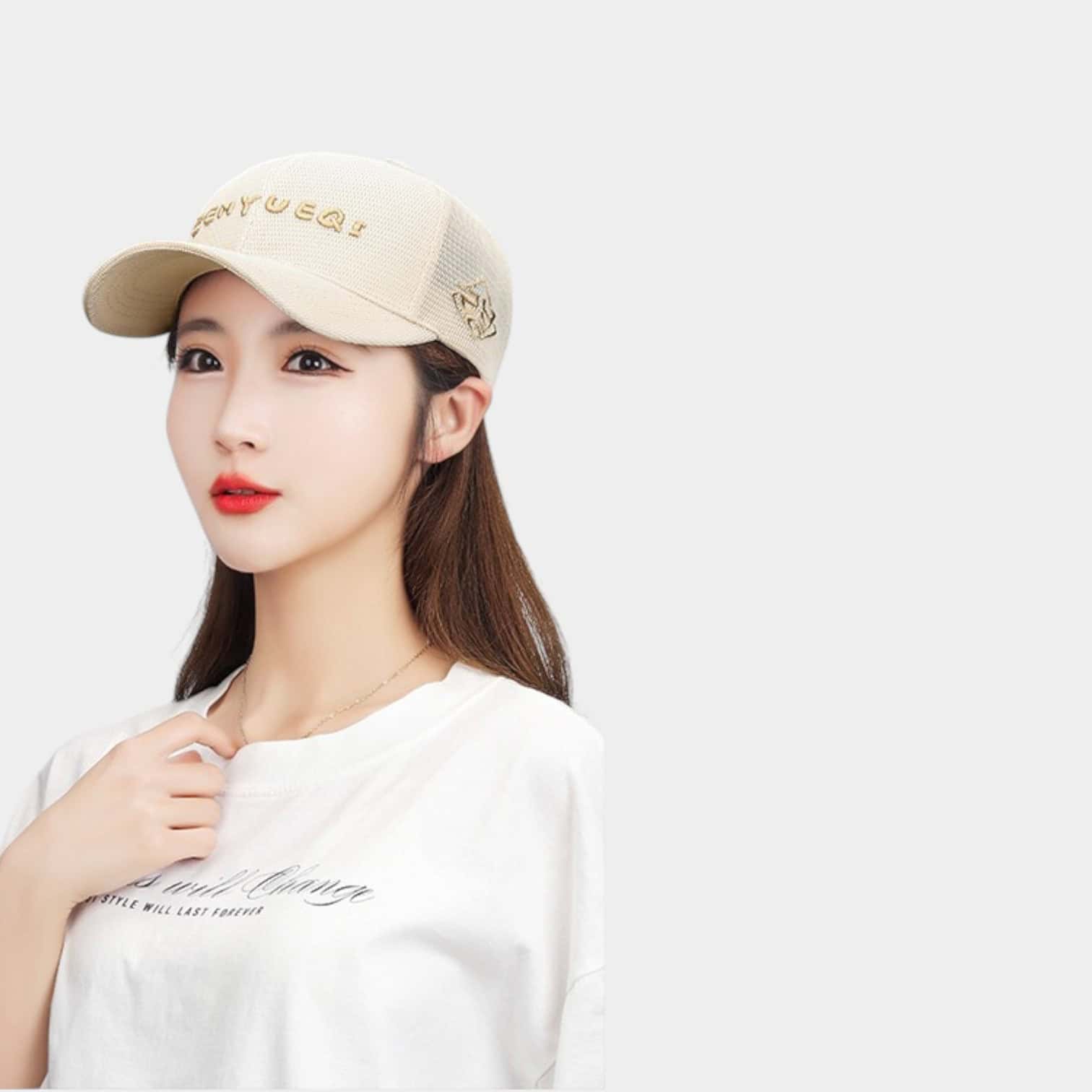 Women's Text print Cap - Image 5