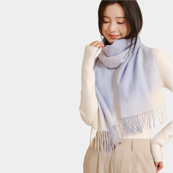 Women's Colour gradient pattern Scarf - Image 2