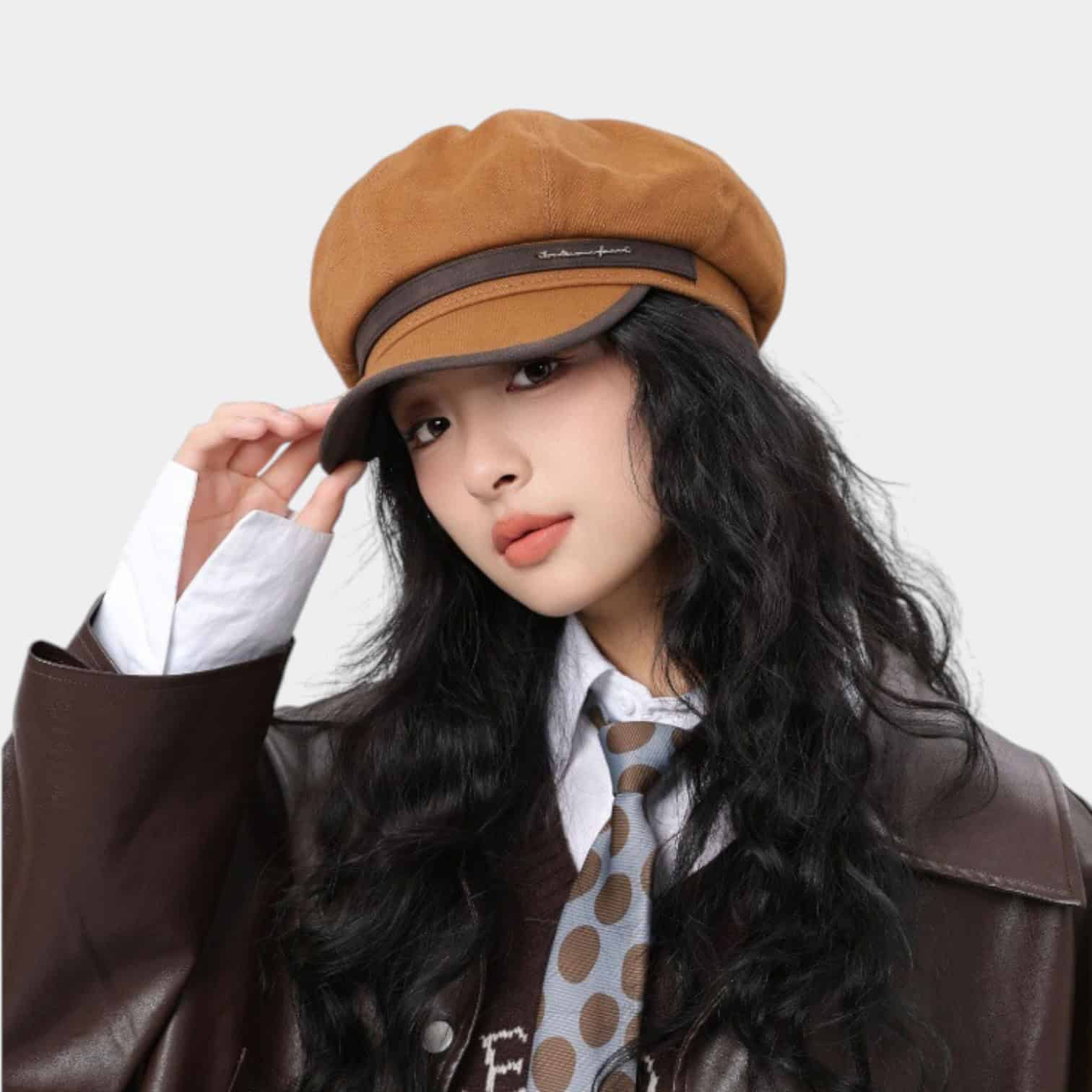 Women's Text print Beret - Image 2