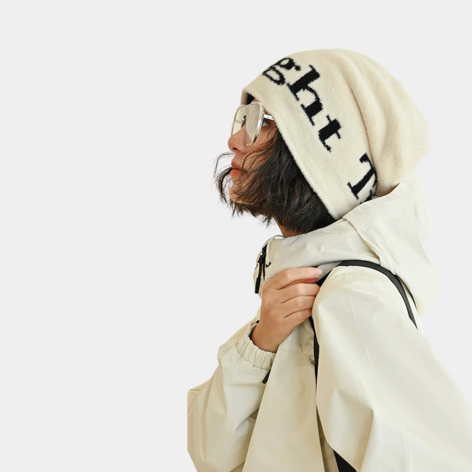 Women's Text print Beanie - Image 4