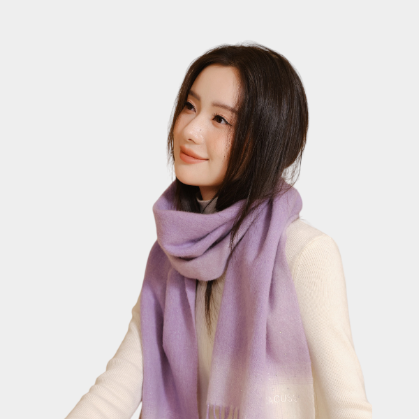 Women's Colour gradient pattern Scarf - Image 4